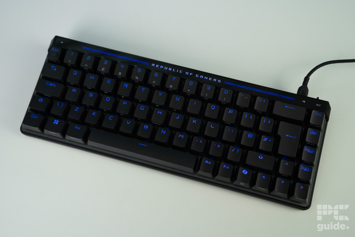 ROG Falchion ACE HFX laying down, Image by PC Guide