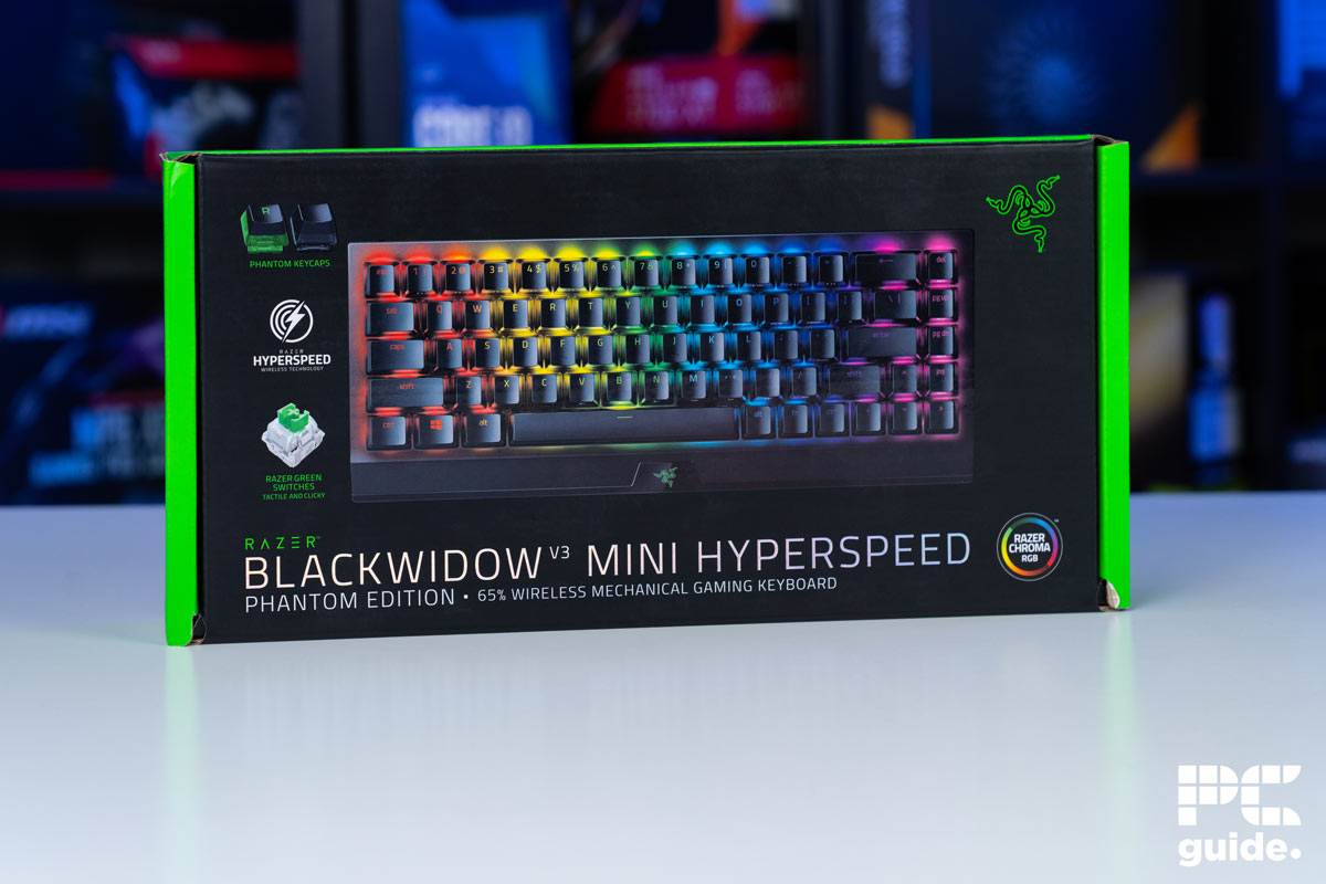 Razer Blackwidow V3 Mini Hyperspeed box, Image by PC Guide