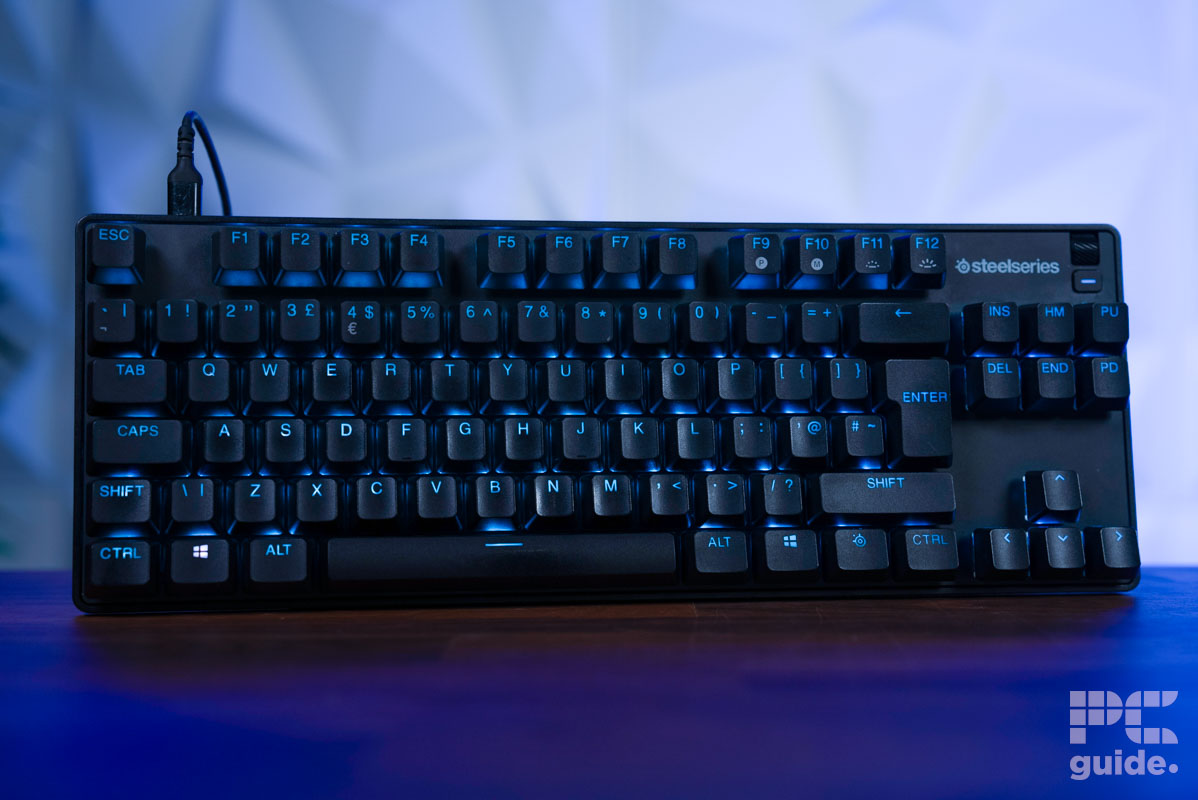 SteelSeries Apex 9 TKL front on, Image by PC Guide