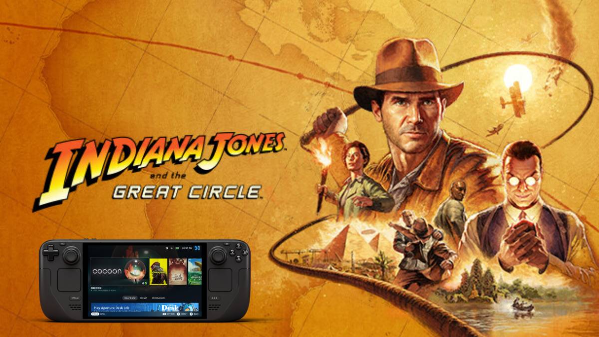 Highly-rated Indiana Jones runs terribly on Steam Deck, unless you use GeForce Now