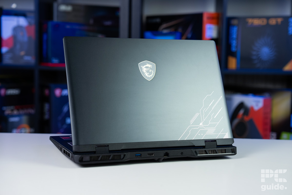 MSI Crosshair 16 HX D14V back, Image by PC Guide