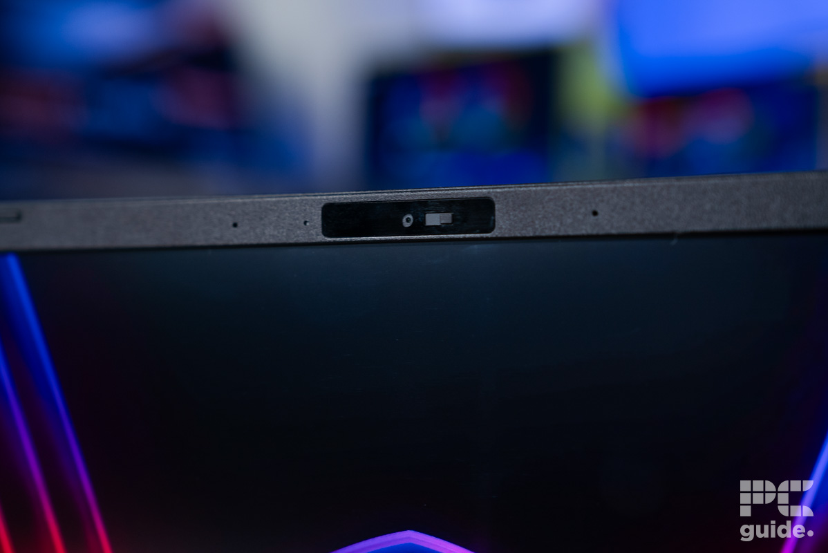 MSI Crosshair 16 HX D14V webcam, Image by PC Guide