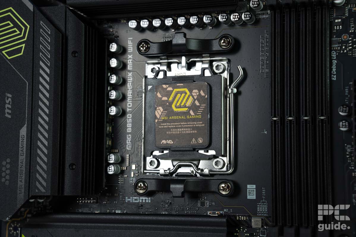 MSI MAG B850 Tomahawk Max WiFi socket, Image by PC Guide