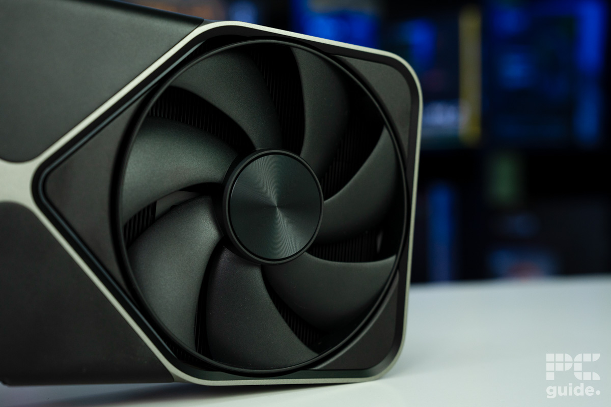 Nvidia RTX 5080 FE right fan, Image by PCGuide
