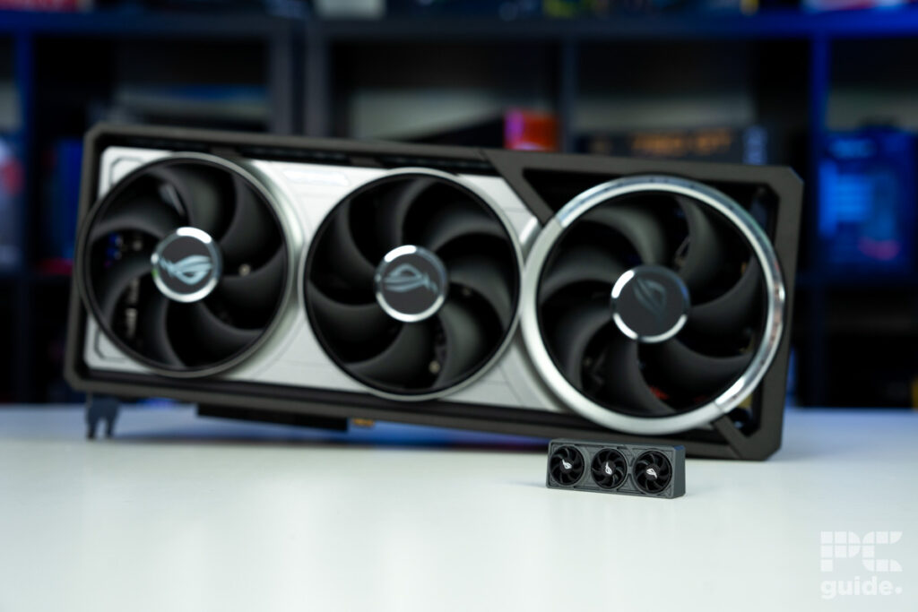 ROG Astral GeForce RTX 5080 OC and mini me in front, Image by PC Guide