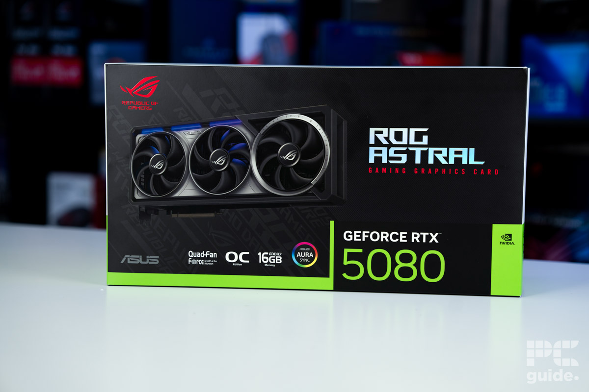 ROG Astral GeForce RTX 5080 OC box, Image by PC Guide