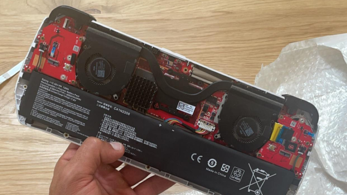“Cheaper than buying an Ally X” ROG Ally owners continue to nearly double battery life with hardware mod
