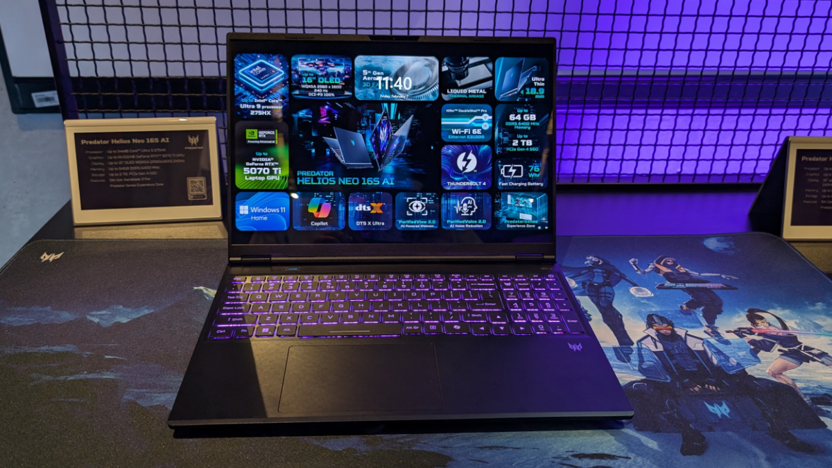 Acer just unveiled new RTX 5070 & 5070 Ti gaming laptops coming soon, including an OLED variant