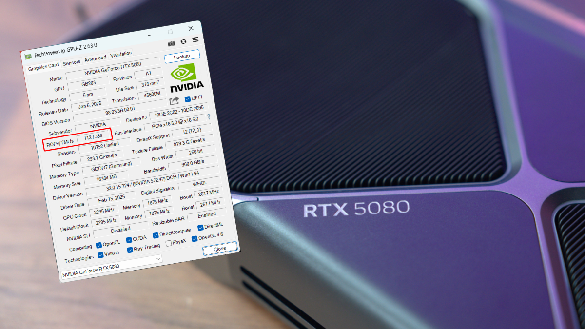Here’s how to check if your RTX 50 series GPU is missing ROPs and losing performance