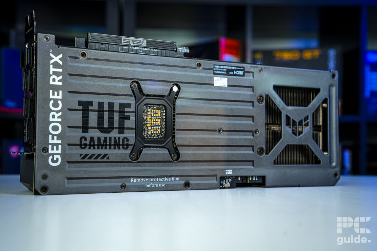 ASUS TUF Gaming GeForce RTX 5070 OC backplate, Image by PC Guide