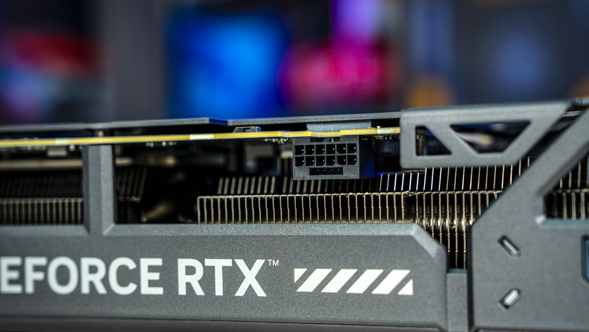 ASUS TUF Gaming GeForce RTX 5070 OC power connector, Image by PC Guide