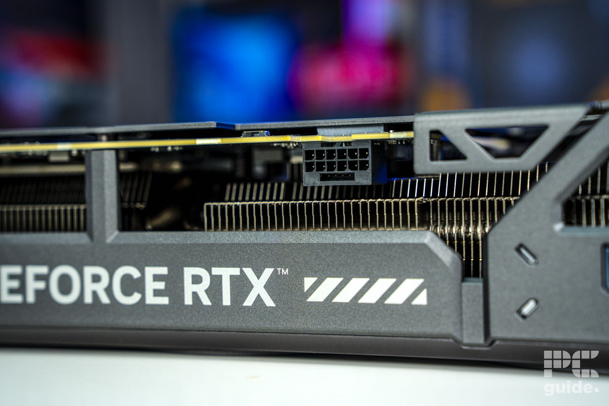 ASUS TUF Gaming GeForce RTX 5070 OC power connector, Image by PC Guide