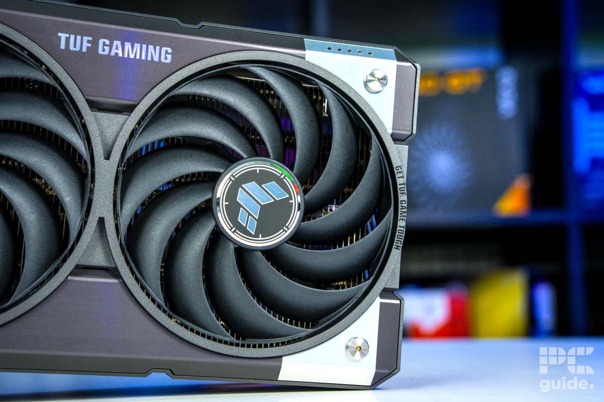 ASUS TUF Gaming GeForce RTX 5070 OC right fan, Image by PC Guide