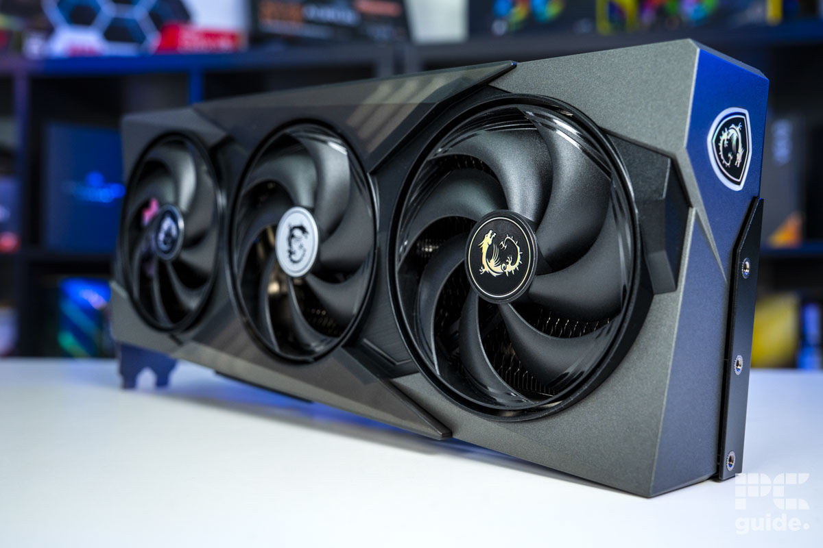 MSI GeForce RTX 5070 GAMING TRIO OC fans, Image by PC Guide