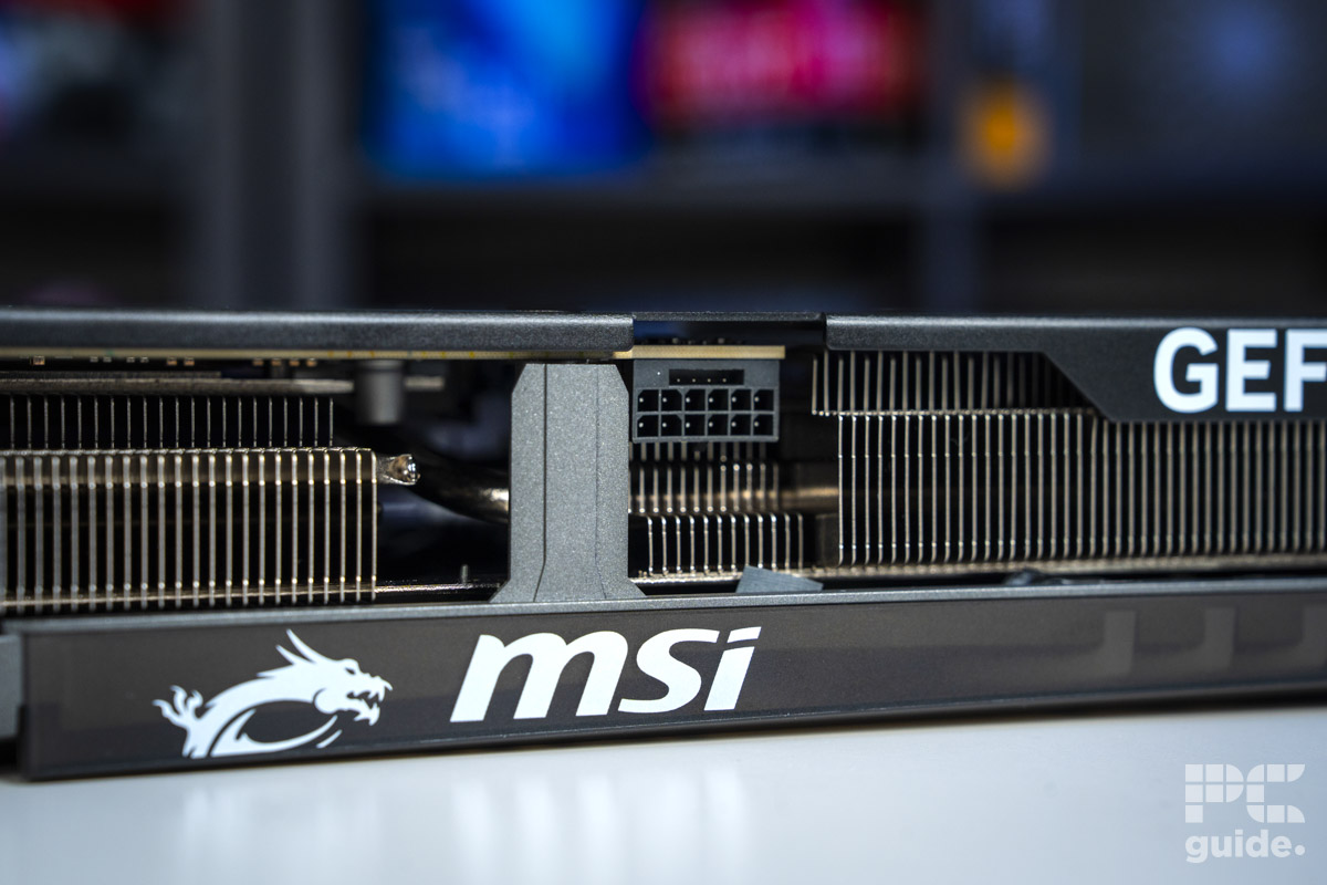 MSI GeForce RTX 5070 GAMING TRIO OC power connector, Image by PC Guide