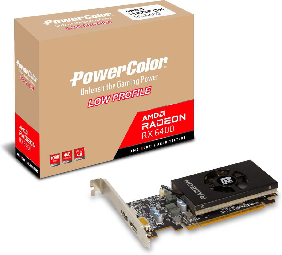 PowerColor AMD Radeon RX 6400 Low Profile