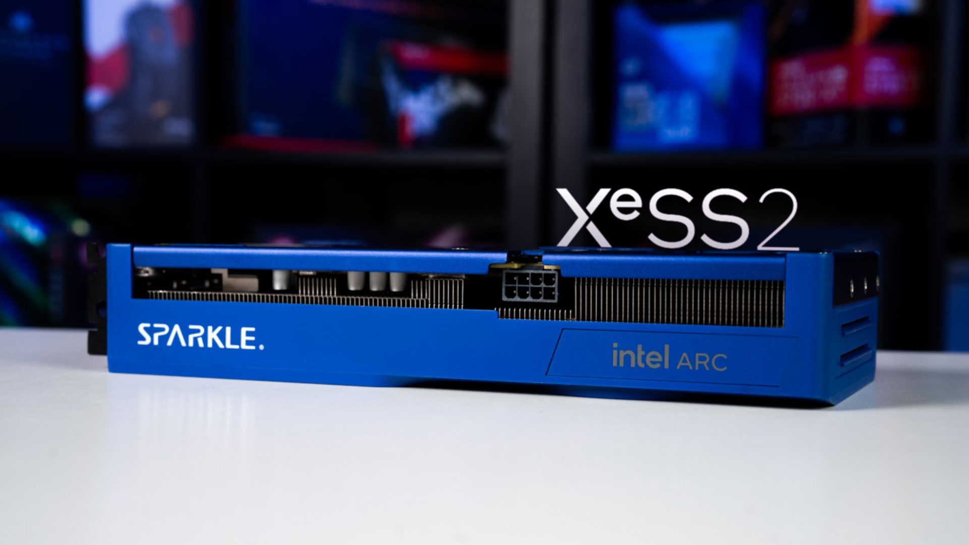 Sparkle Intel Arc B570 graphics card with XeSS 2 logo
