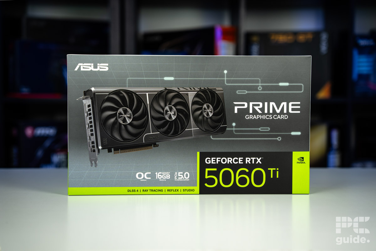 ASUS Prime RTX 5060 Ti 16GB OC box, Image by PC Guide