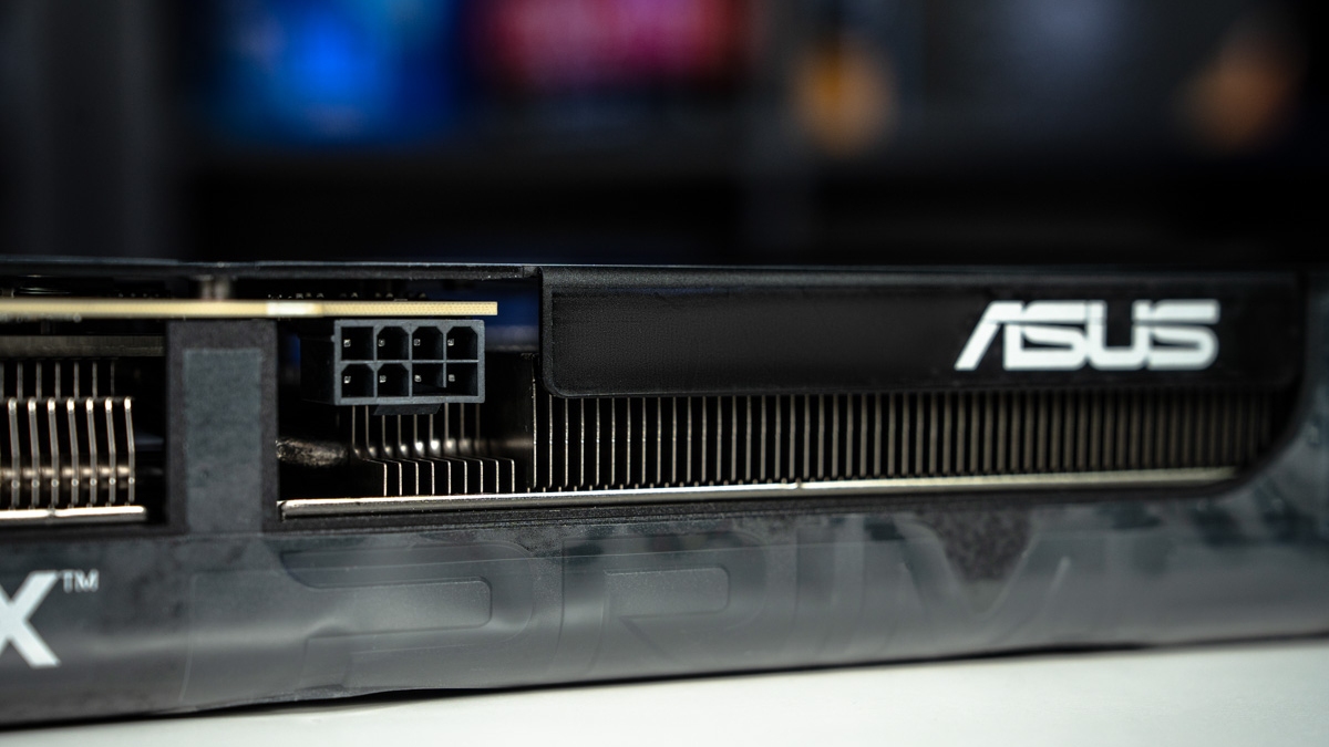 ASUS RTX 5060 Ti graphics card power connector