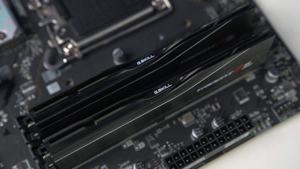 G.SKILL RAM sticks in motherboard, image by PC Guide