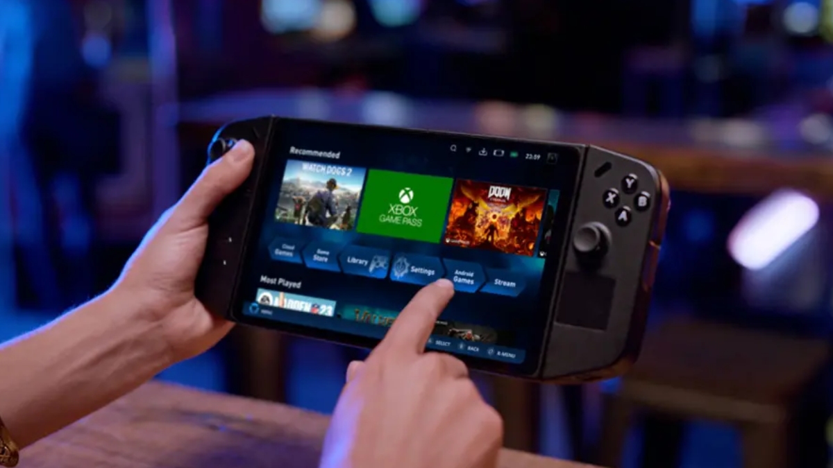 Lenovo Legion Go handheld with touchscreen display