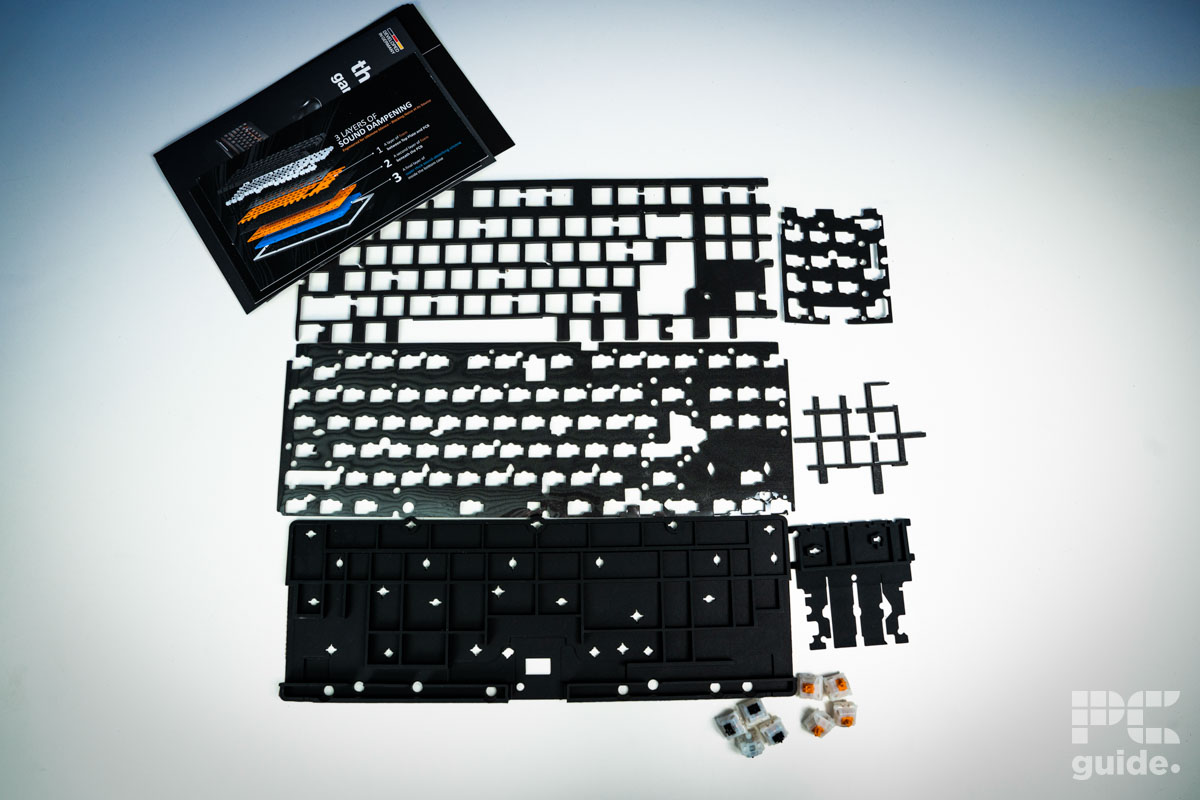 be quiet! Mount sound dampening and switches, Image by PC Guide