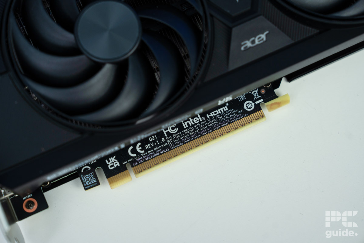 Acer Nitro Intel Arc B580 PCIe slot, Image by PC Guide