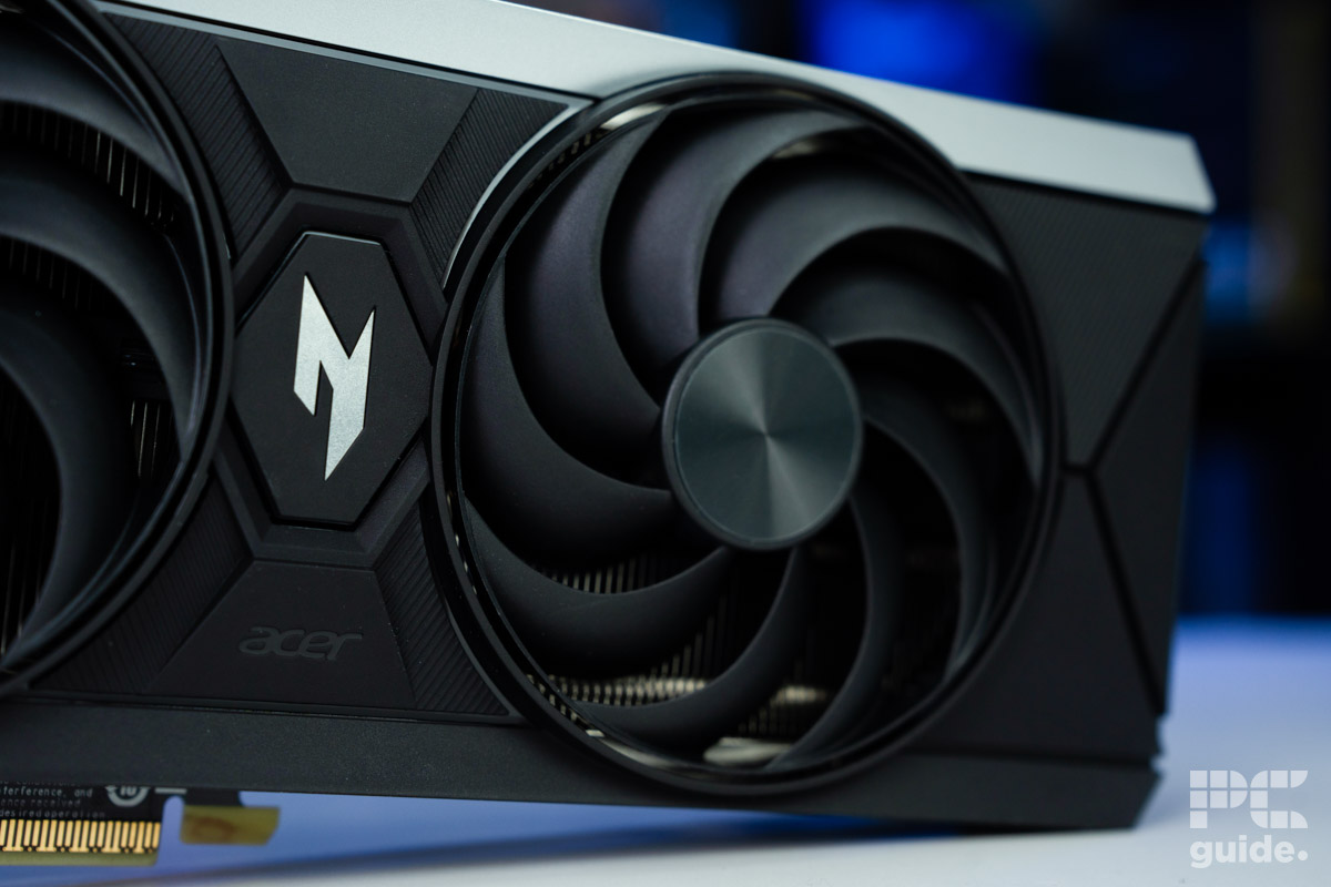 Acer Nitro Intel Arc B580 fan, Image by PC Guide
