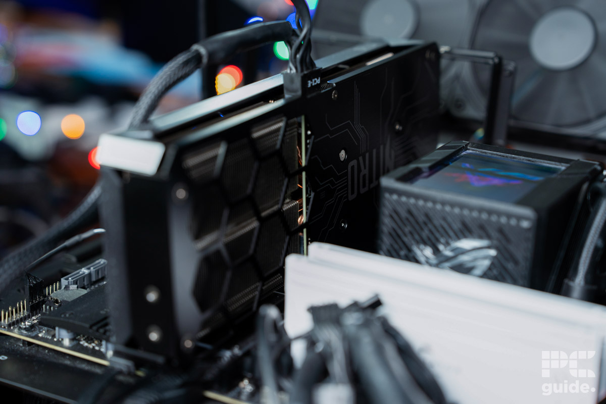 Acer Nitro Intel Arc B580 in bench, Image by PC Guide