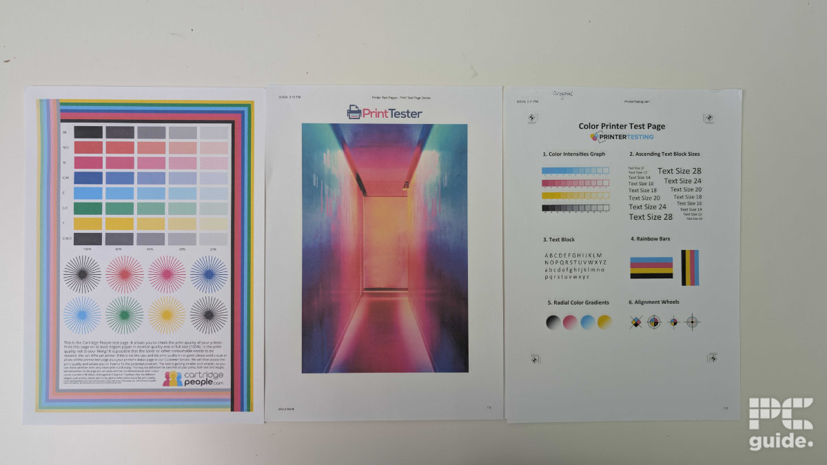 Epson EcoTank ET-2820 color tests, Image by PC Guide