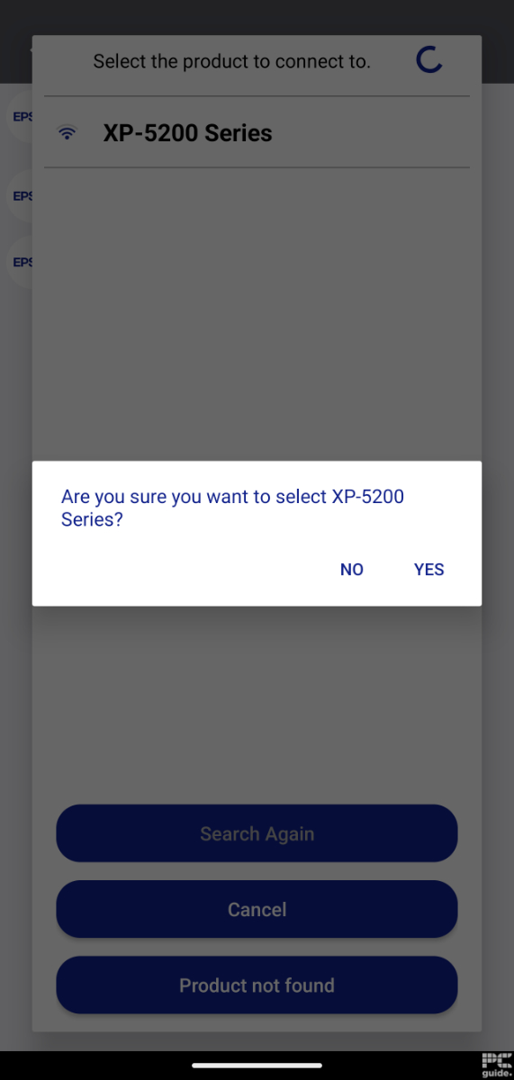 Epson XP-5200 connect setup, Image by PC Guide