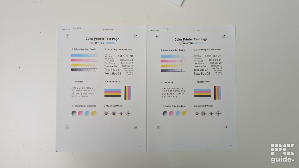Epson XP-5200 copy test, Image by PC Guide