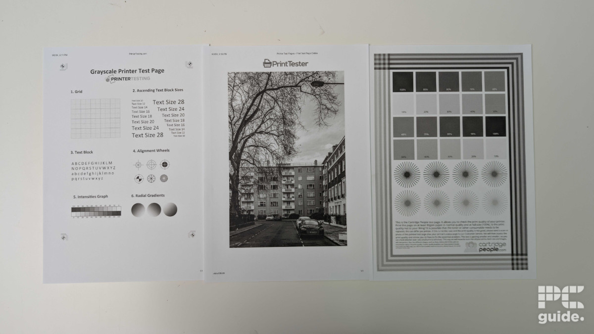 Epson XP-5200 grayscale test, Image by PC Guide