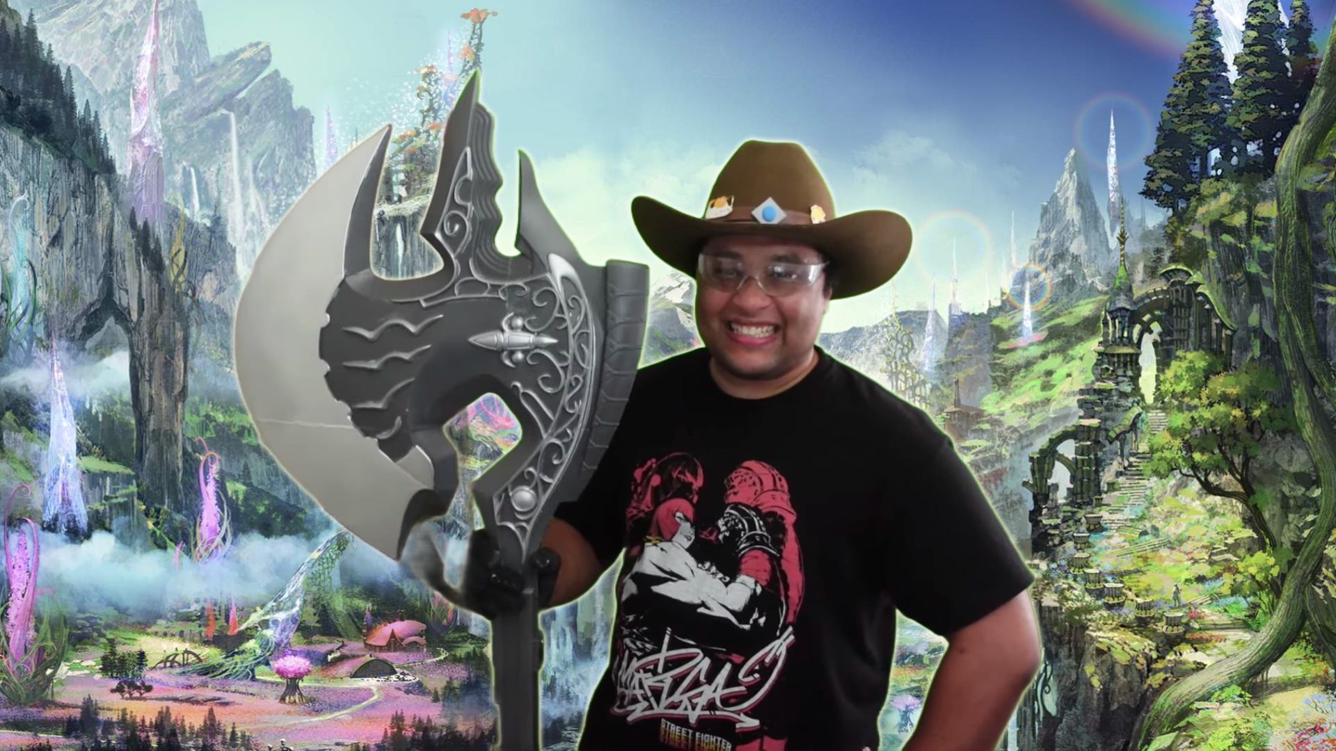 Final Fantasy fan shows how to play Warrior in FFXIV the right way, with a custom controller and lots of screaming