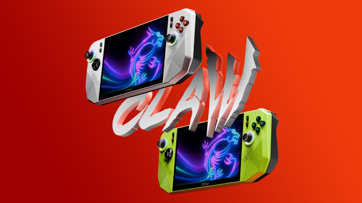 MSI Claw handheld line-up on gradient backdrop, credit: MSI