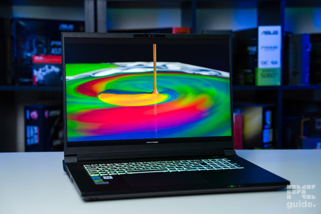 Pinnacle X580WNT-G swirl image, Image by PC Guide