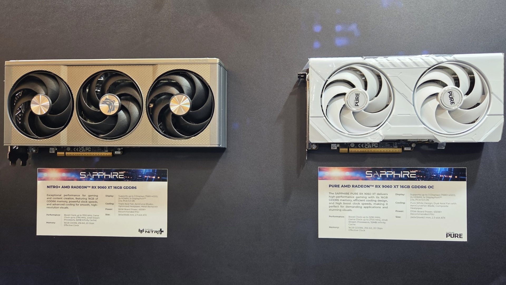 Sapphire shows off new RX 9060 XT cards with dual and triple-fan designs at Computex 2025
