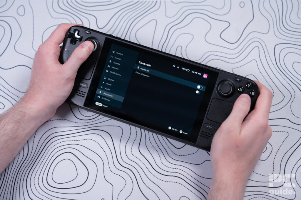 Photo of steam deck bluetooth options