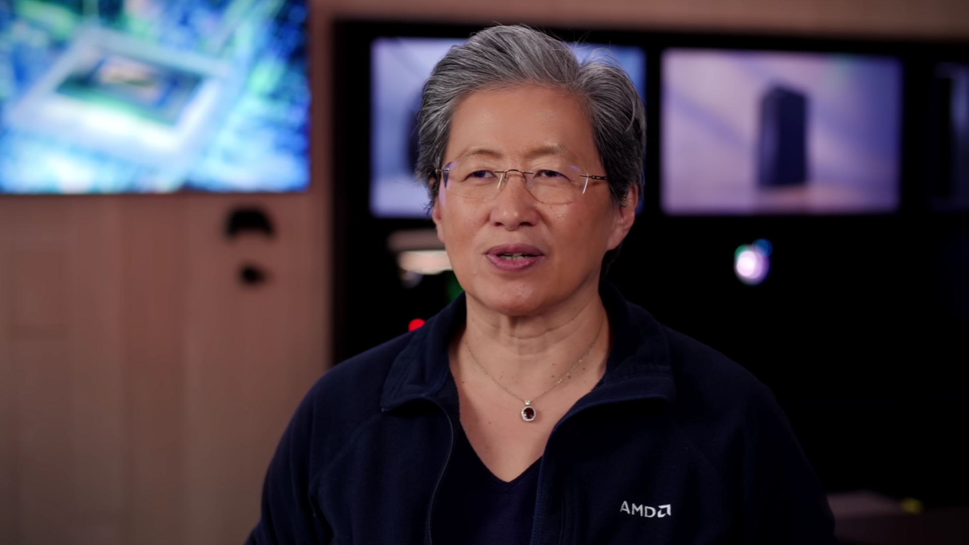 AMD CEO Lisa Su announcing commitment to gaming, source: AMD