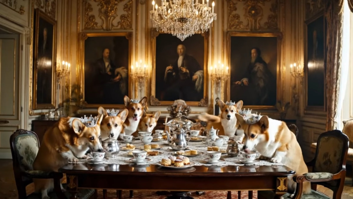 Google Veo 3 on Gemini Royal Corgis, Source Google