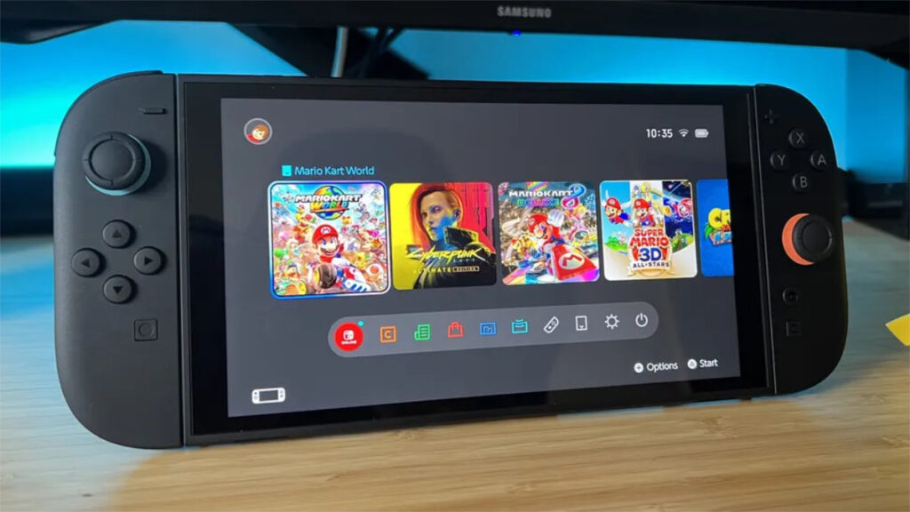 Nintendo Switch 2 home page, Source Future