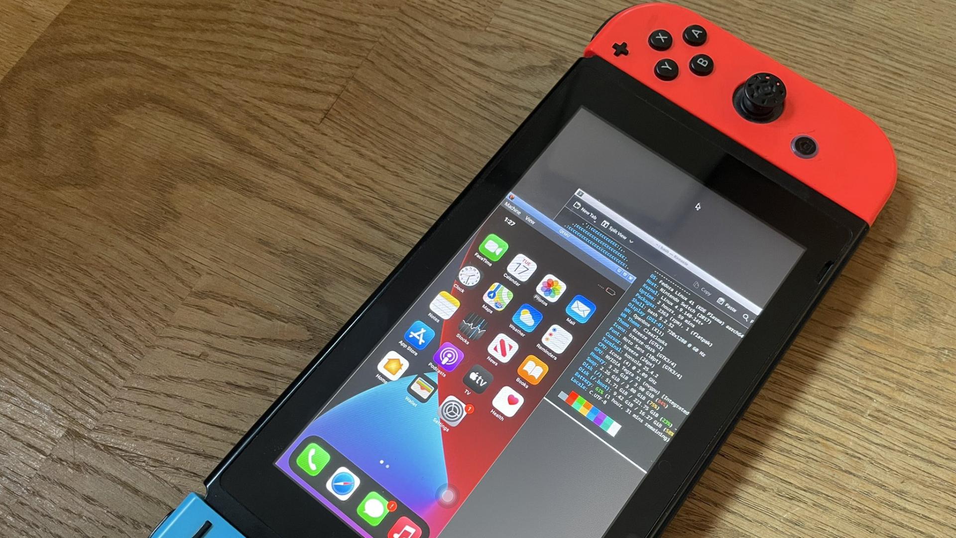 Nintendo Switch running iOS, source: PatRyk