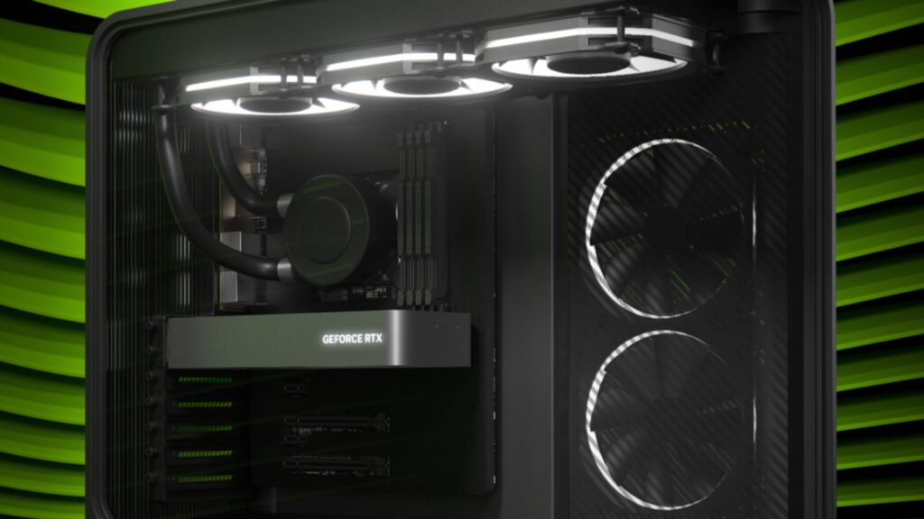 Gaming PC with GeForce RTX graphics card, source: Nvidia