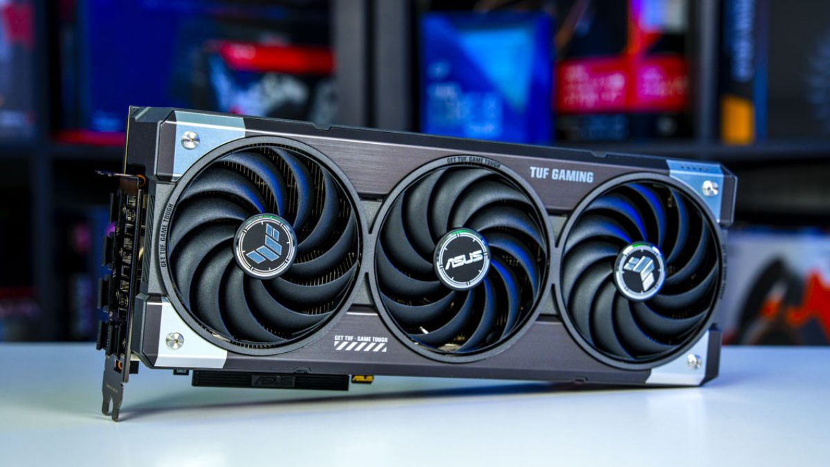The RTX 5070 placed on a table