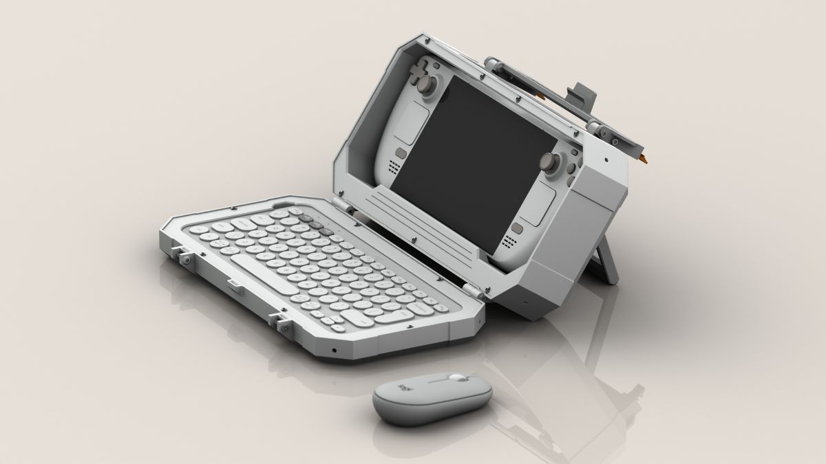 This custom handheld case comes with space for a keyboard, and it’s great for the Lenovo Legion Go