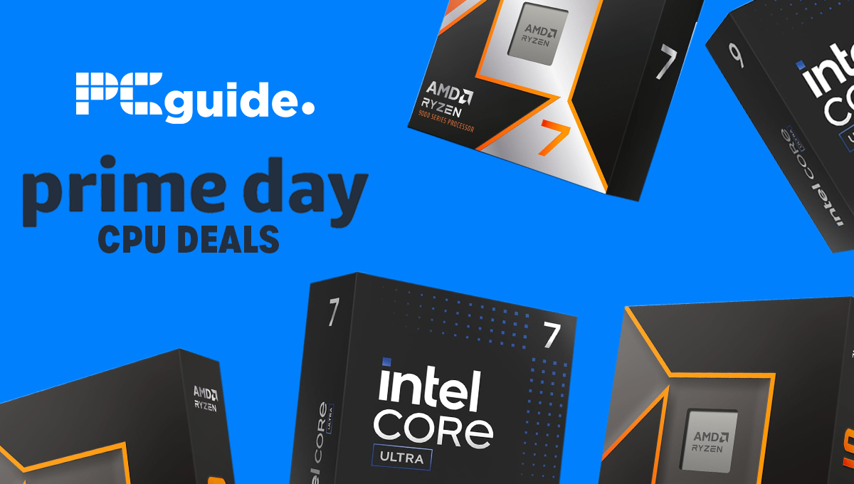 Photo of a collection of CPUs, including Prime Day logo