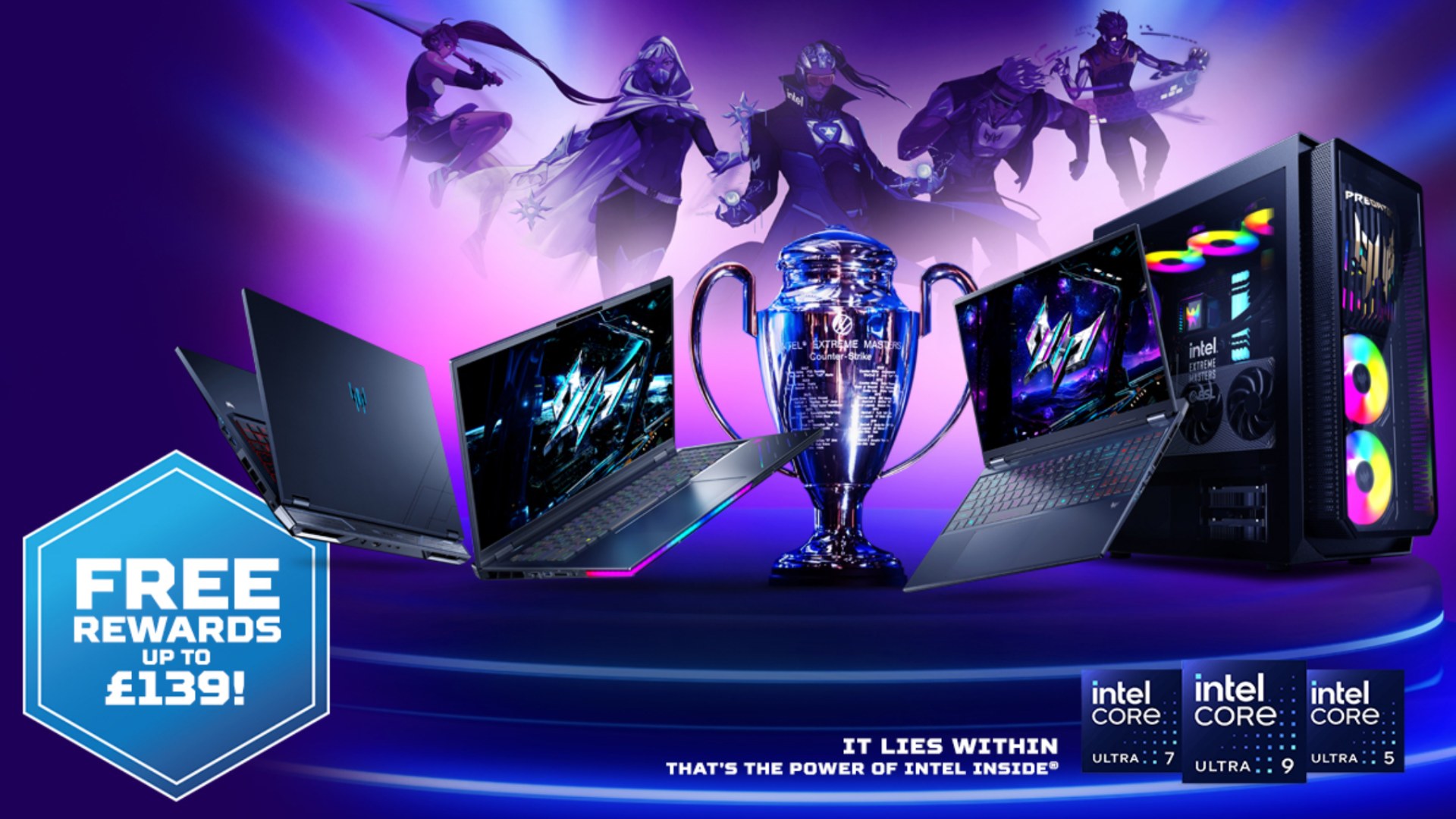Acer partners with IEM Cologne and is giving out free rewards if you buy one of these Predator laptops or desktops