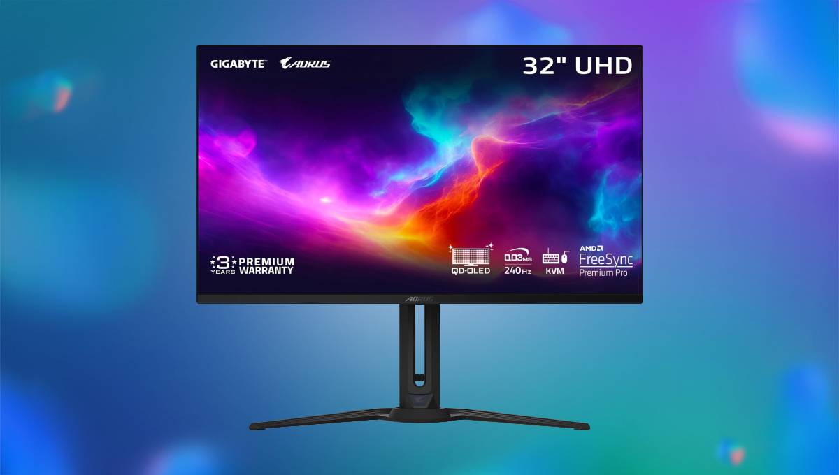 Highly-rated Gigabyte 32″ QD-OLED 4K gaming monitor with 240Hz refresh rate down $250 with Amazon deal