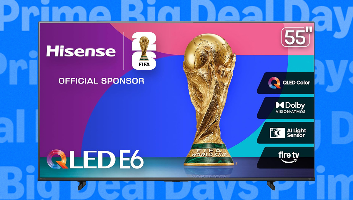 Best-selling Hisense 55-inch QLED 4K TV hit with huge 40% Prime Day price cut on Amazon
