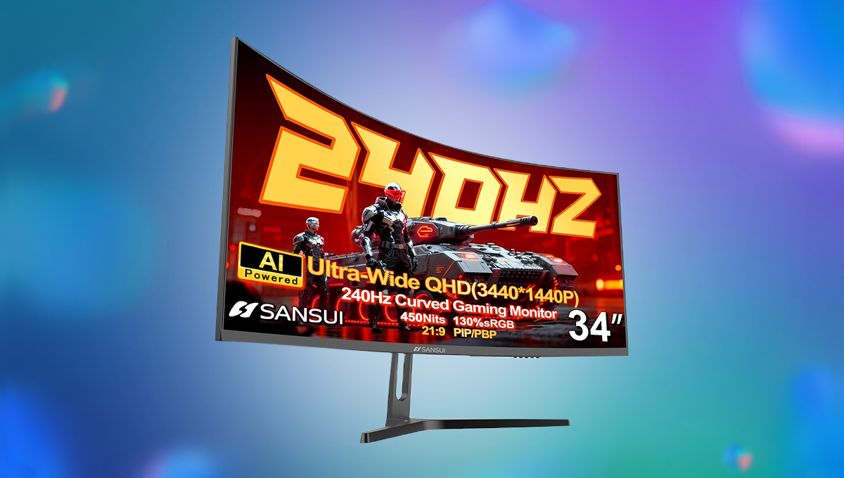 This 34″ ultrawide gaming monitor has a 240Hz refresh rate and it’s currently 18% off on Amazon